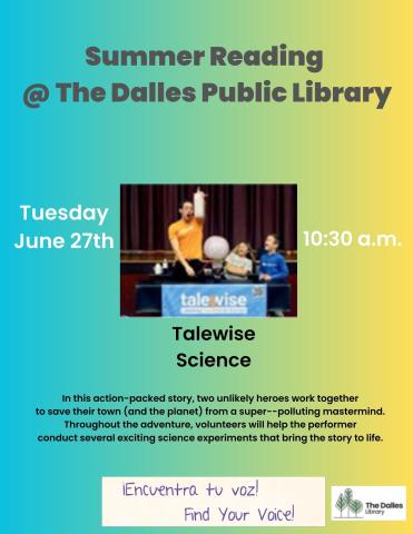 Summer Reading event - Talewise Science