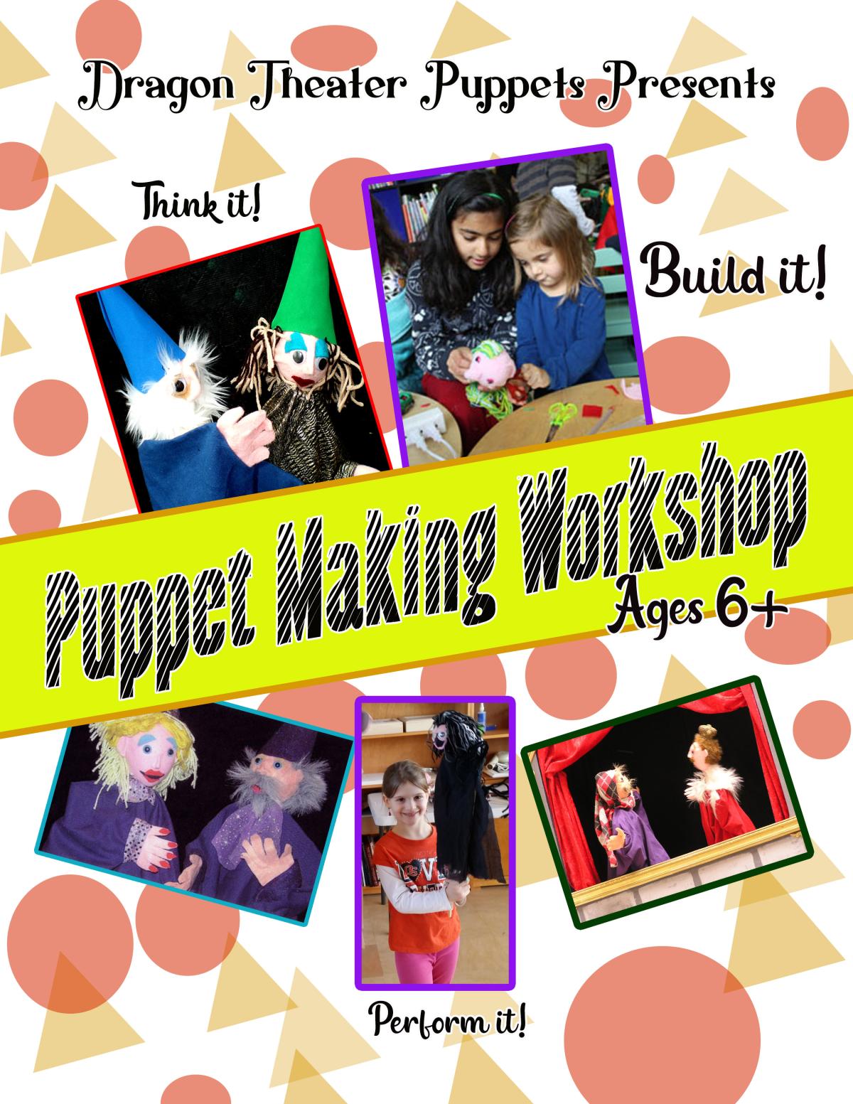 Puppet Making Workshop, age 6 - 11